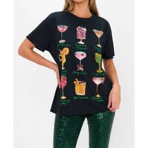NEW SHOW ME YOUR MUMU travis short sleeve tee in cocktails graphic